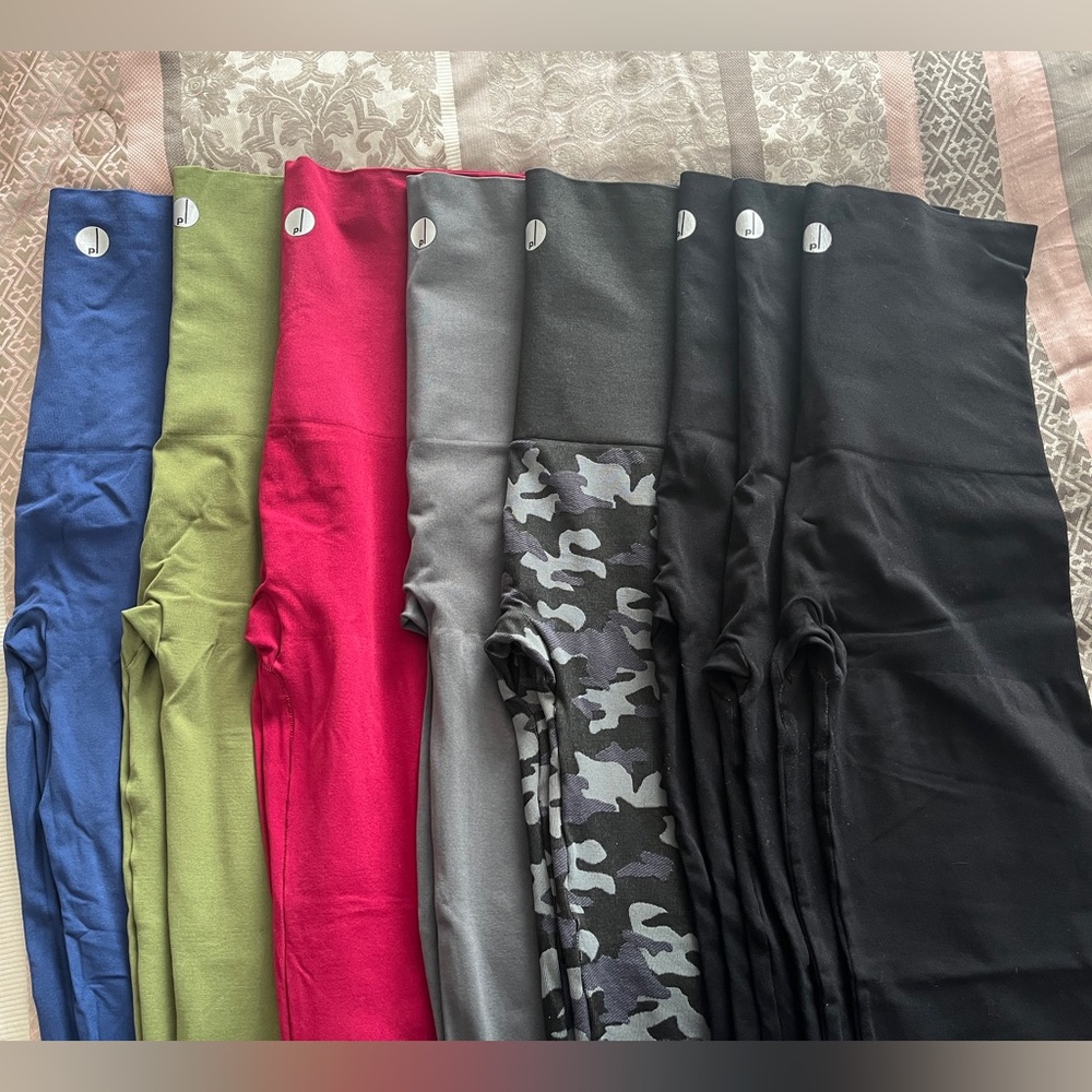 Preggo Leggings SnapBack Postpartum Leggings LOT of 8 pairs!  Size XL / 2XL